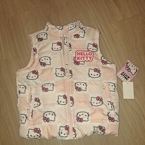 Hello Kitty Pink Puffer Vest